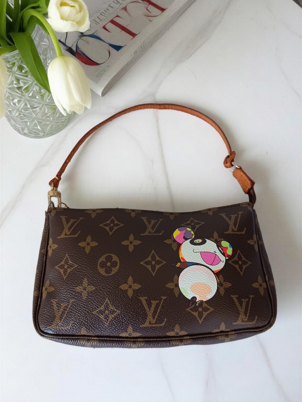 Louis Vuitton Murakami Panda Pochette Accessoires Limited Edition ✨ COA - Picture 11 of 16
